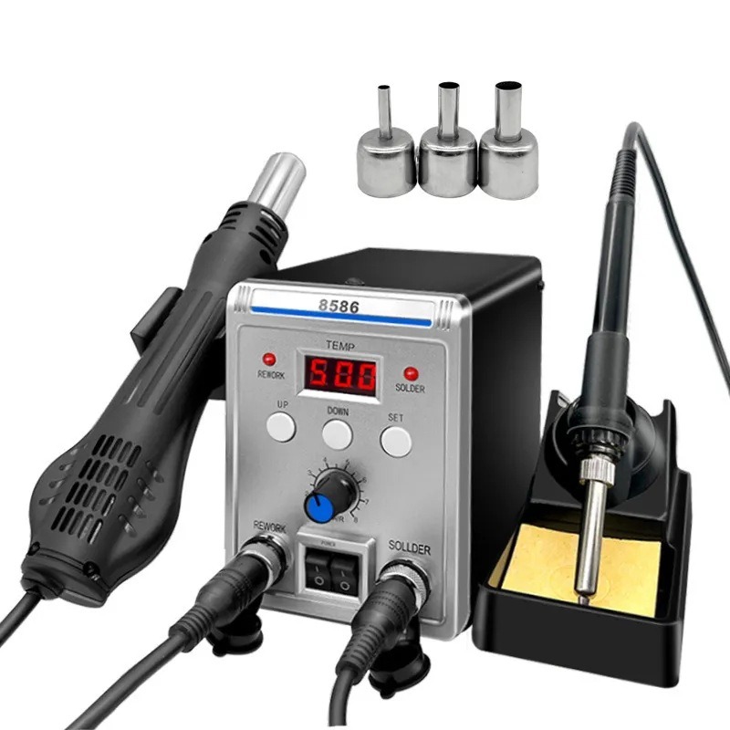 8586 2 in 1 Soldering Rework S - đánh giá và giá Smd Rework Station Hot Air Soldering 2 In 1